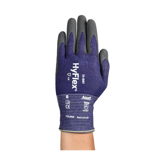 Ansell Hyflex 11-561 Kesilme Dirençli İş Eldiveni (1 ÇİFT) NO:8