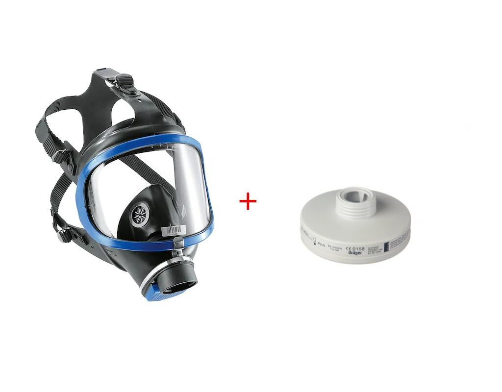 Drager 6300 Tam Yüz Gaz Maskesi+ Drager P3 Filtre