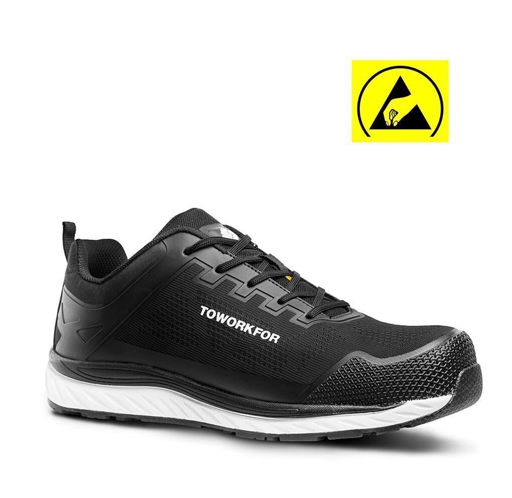 Toworkfor Super Set Black S1P | SRC | ESD İş Ayakkabısı NO:38