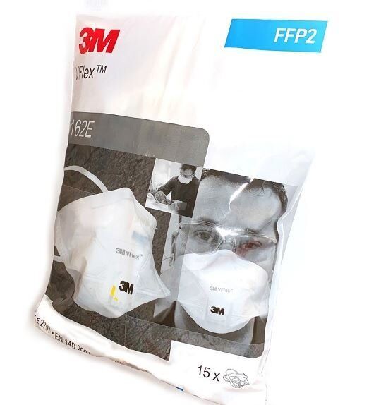 3m 9162e Ventilli vflex FFP2 toz maskesi 15'li ADET