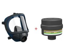 Aran Safety Rava630 T.Yüz Gaz Maskesi+Bls 424 ABEK1P3 Filtre