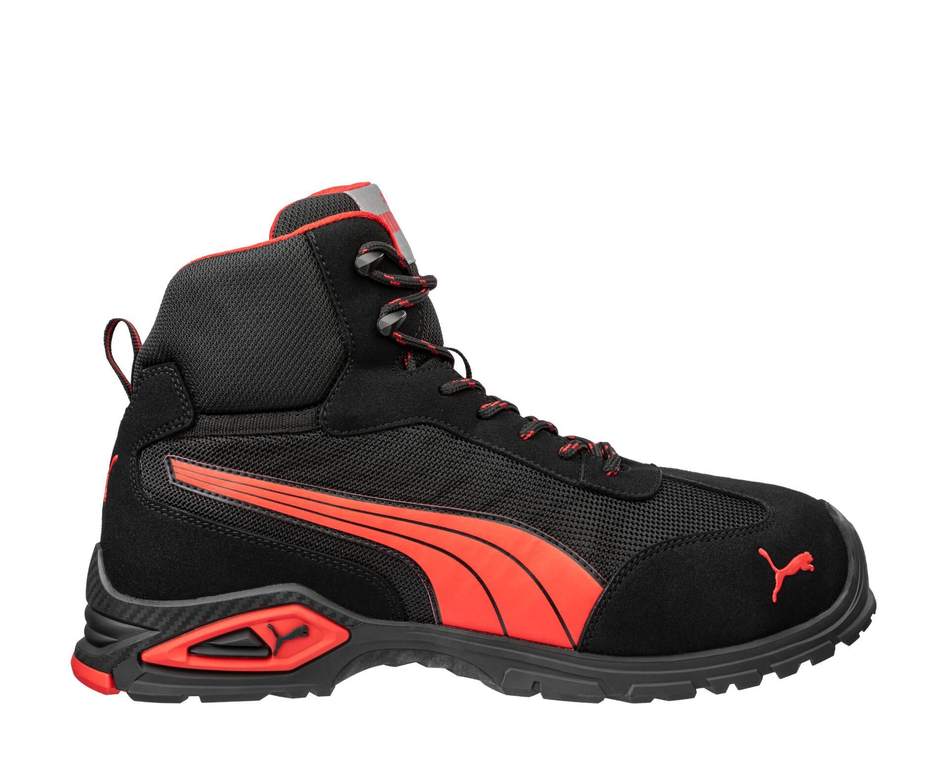 Puma Safety Madrid Mıd Alüminyum Burunlu Kaydırmaz Tabanlı İş S1 PL FO SR İş Ayakkabısı NO:45