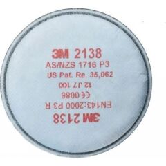 3M 7501 Yarım Yüz Maskesi (S BEDEN)+2138 P3 Organik Ozon Gaz Buhar Filtresi