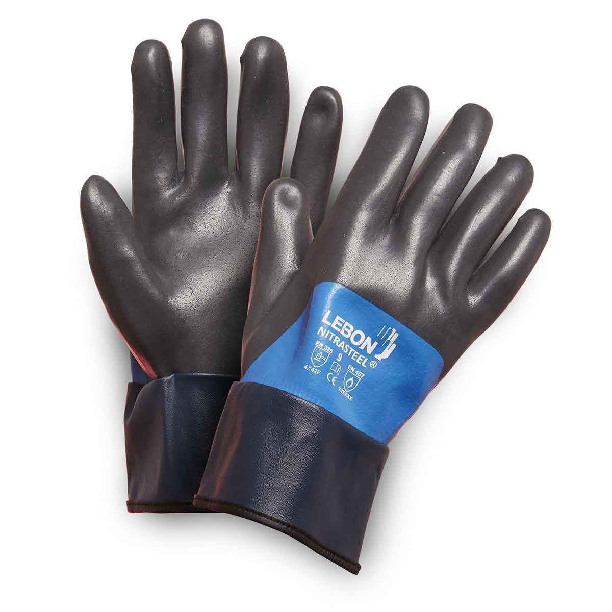 LEBON NITRASTEEL (EN388 4X4 2F) KESİLMEYE DAYANIKLI ELDİVEN NO:10