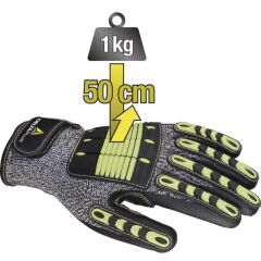 Delta Plus Eos Nocut VV910 Polietilen Nitril Örme Eldiven - Gri