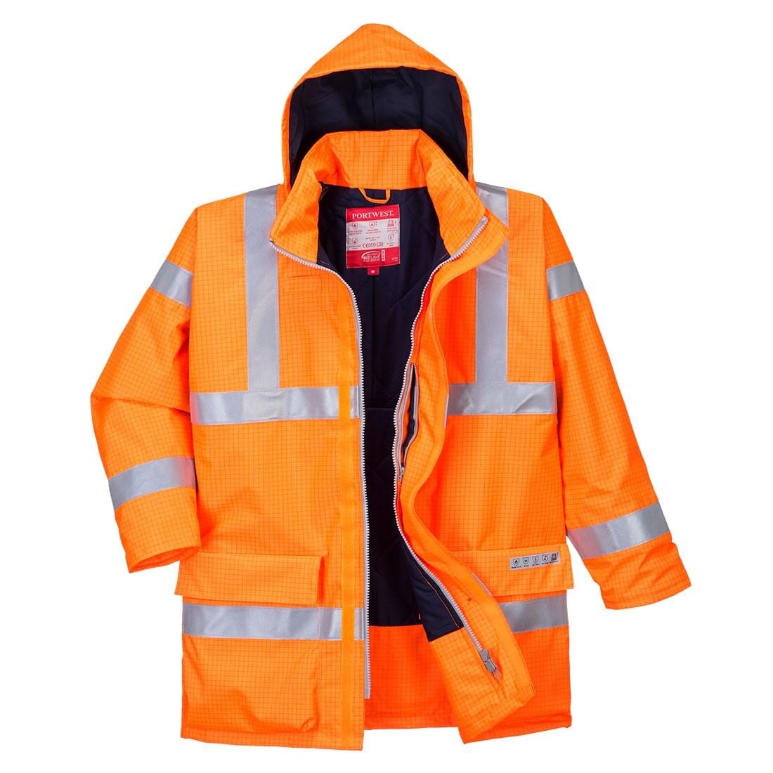 Portwest S778 - Bizflame Yağmur Hi-Vis Nefes Alabilir Antistatik FR Ceket (L BEDEN)