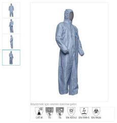 Tyvek® 500 Xpert Mavi Renk Tulum L BEDEN