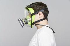 BLS 5400  RD40 Bağlantılı Sınıf 3 Tam Yüz Maskesi MIL-STD-662F:1997 (zırh için V50 balistik testi).