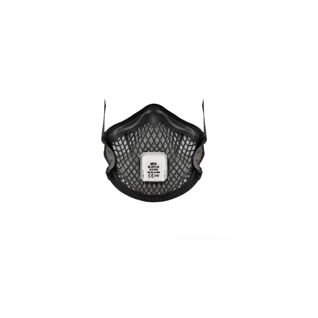 SR-267V-AC  AKTİF KARBONLU FFP2 R D Ventilli Maske 25 ADET