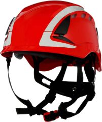 3m Securefit X5005V-CE  Reflektif Kırmızı Havalandırmalı Yüksekte Çalışma Bareti