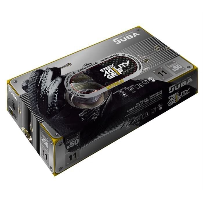 JUBA 578BK Tek Kullanımlık Nitril Eldiven  XL BEDEN