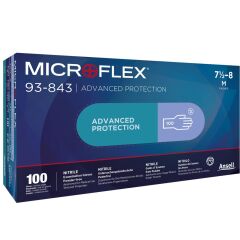 ANSELL MICROFLEX® 93-843 NİTRİL ELDİVEN (100 LÜ PAKET) M BEDEN