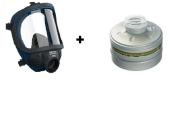 Aran Safety Rava630 T.Yüz Gaz Maskesi+DRAGER 6736121 NBC (Nükleer,biyolojik,kimyasal) filtre