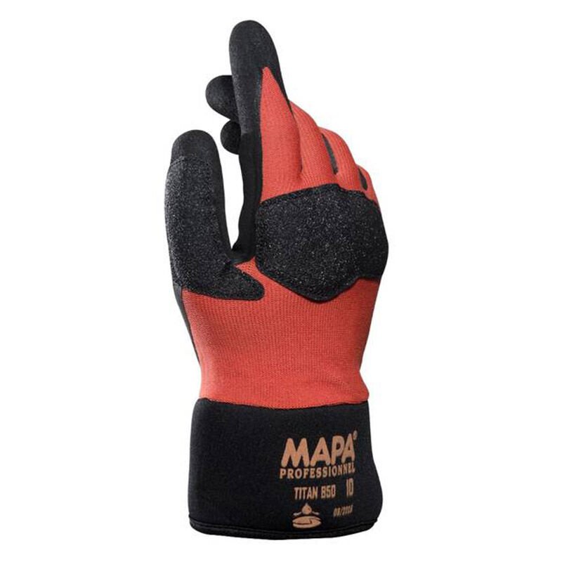 Mapa Titan 850 Darbe Emici Yağ Geçirmez   koruyucu Eldiven No:9