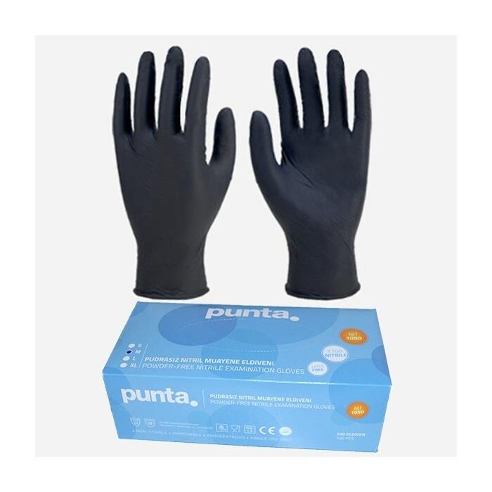 Punta NIT 1050 Siyah Nitril Eldiven  XL