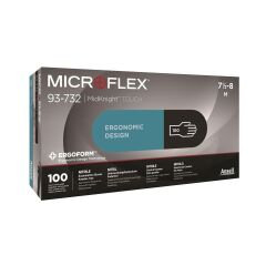 ANSELL  93-732 MICROFLEX MİDKNİGHT TOUCH NİTRİL ELDİVEN L BEDEN