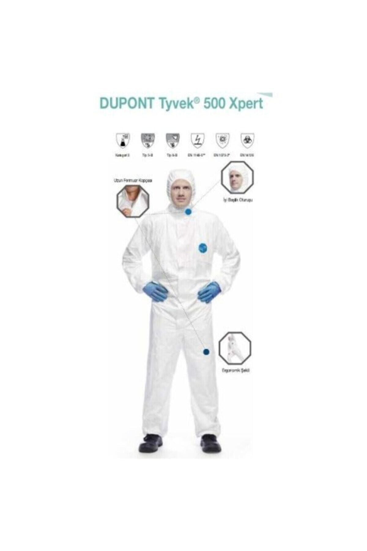 Tyvek® 500 Xpert Virüs Koruyucu Tulum (XL Beden)