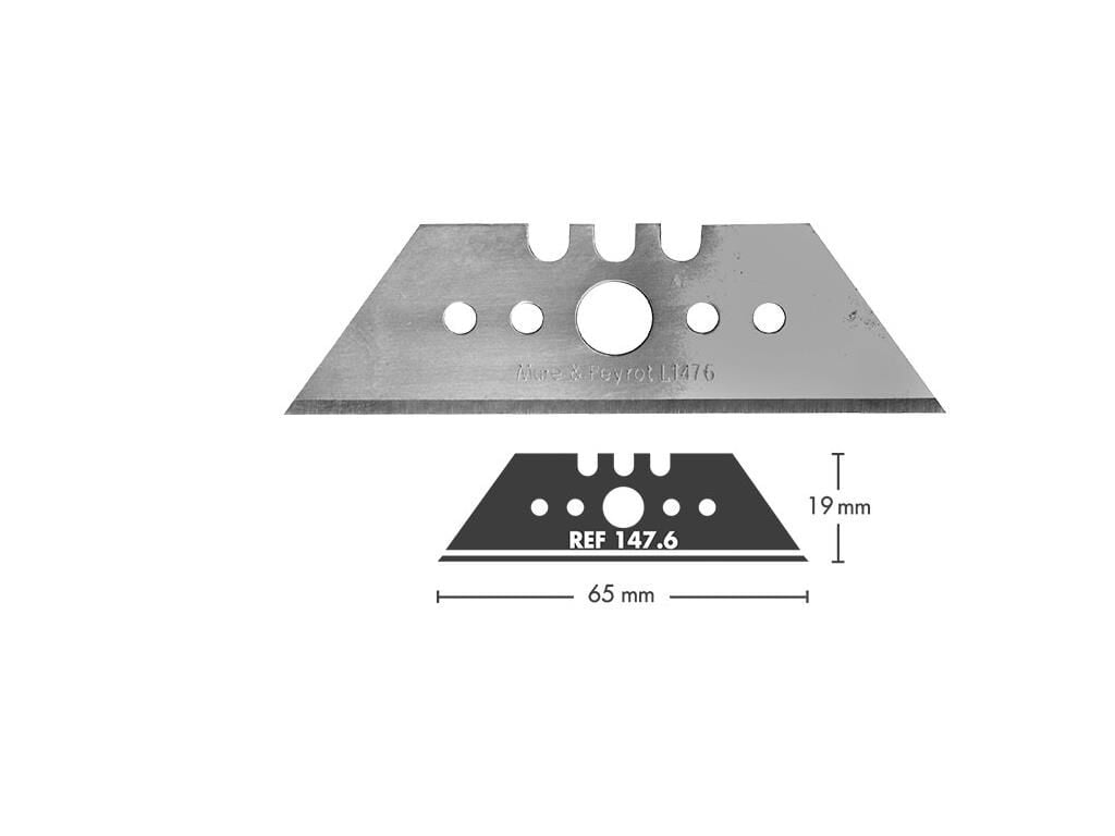 Mure & Peyrot 147.6  Düz Yedek bıçak 0,6 mm (10 Adet)