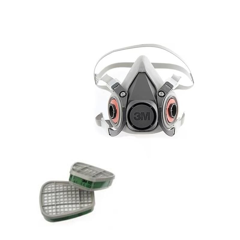 3m 6300 Yarım Yüz Gaz Maskesi+6054 K1 Amonyak Gaz Filtresi