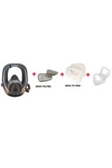 ™ 6800 Tam Yüz Gaz Maskesi +6059 Abek1 Filtre +5935 P3 Ped+ 501 Filtre Tutucu Kapak