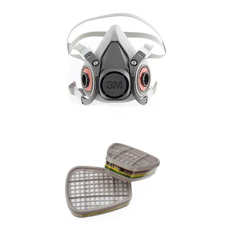 3m 6300 Yarım Yüz Gaz Maskesi+6059 ABEK1  Gaz ve Buhar Filtresi