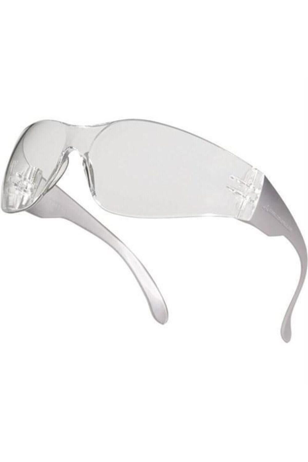 BRAVA Şeffaf İş Güvenliği Gözlük+İP+G.KILIFI+T.MENDİLİ