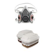 3m 6300 Yarım Yüz Gaz Maskesi+6098 AX P3 Filtresi