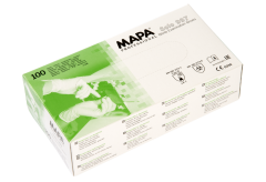 Mapa Solo 997 Nitril Eldiven (10 MİKRON MAVİ NTİRİL 100'lü PAKET)(L BEDEN)
