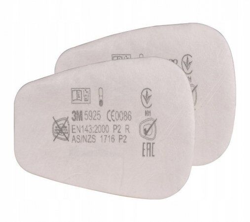 3M 5925 P2 Toz ve Sis Filtresi (10 ÇİFT)