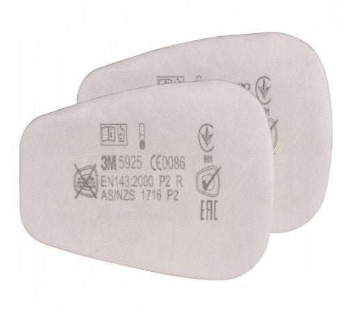 3M 5925 P2 Toz ve Sis Filtresi (10 ÇİFT)